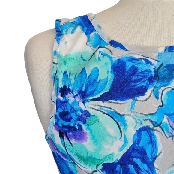 Jams World Sky Petal Blue Floral Top Size XS - Picture 4 of 12